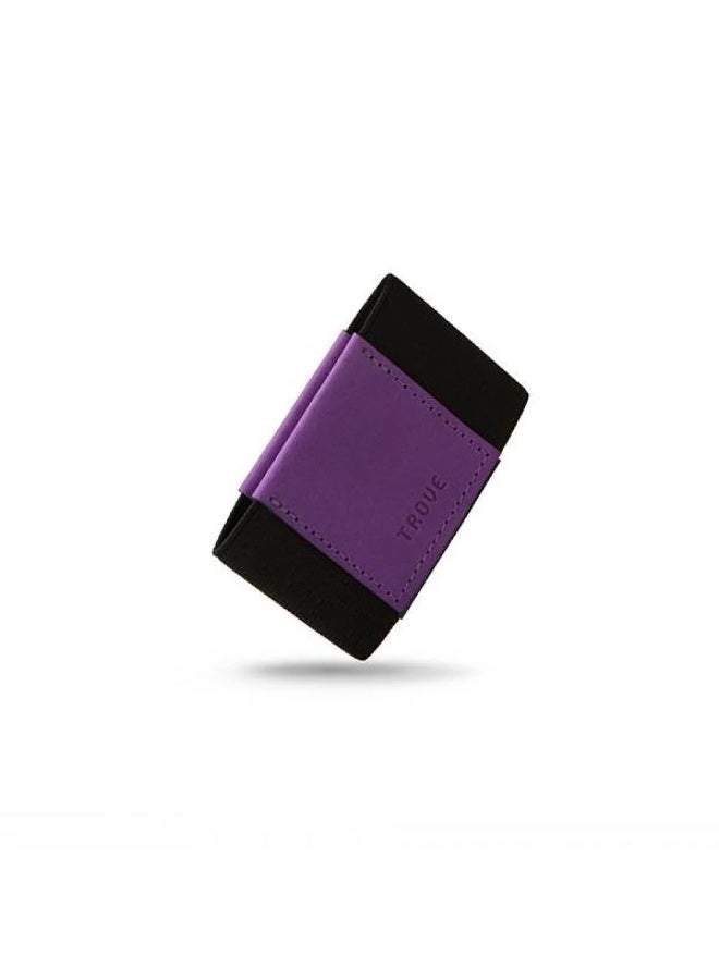 Trove Black and purple card wallet from Trove. - Image 2