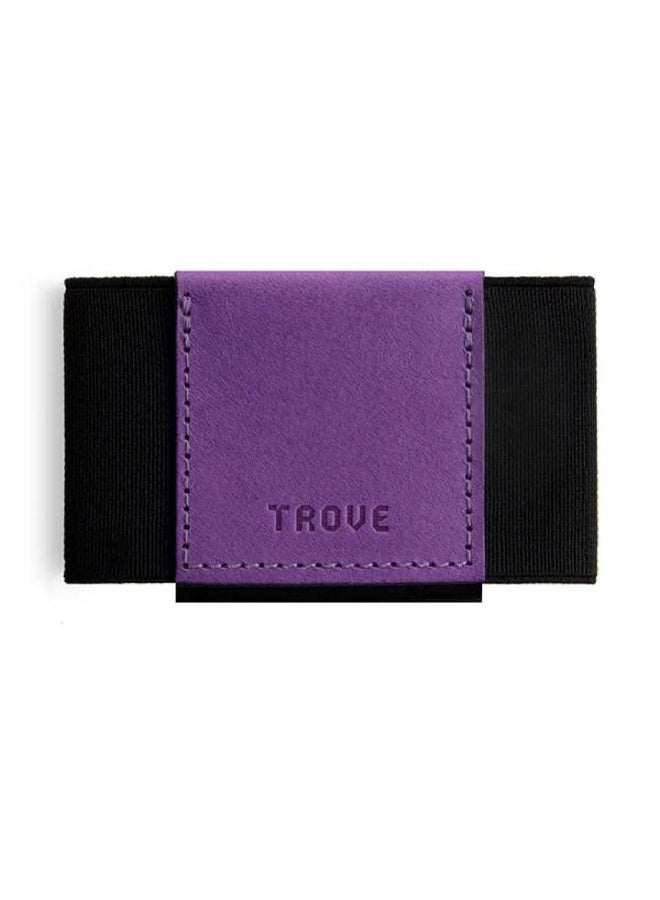 Trove Black and purple card wallet from Trove. - Image 1