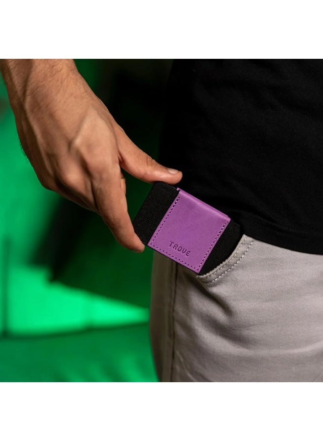Trove Black and purple card wallet from Trove. - Image 5