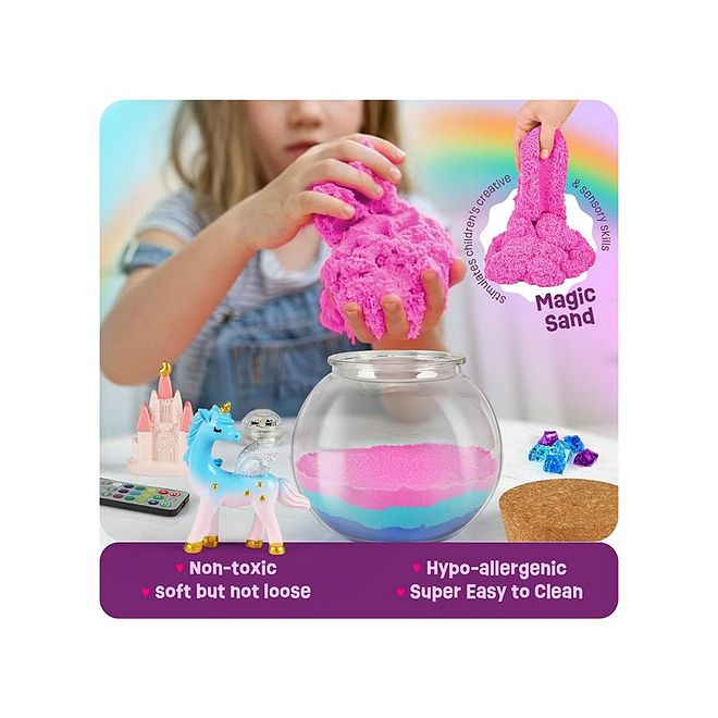 ESSEN Unicorn Terrarium DIY Craft Kit With Remote, 13-colored LED, 3 Adjustable Light Modes, Easy To Assemble, 5 Years+, 15 x 15 x 14 cm - 13 Pieces - Image 4