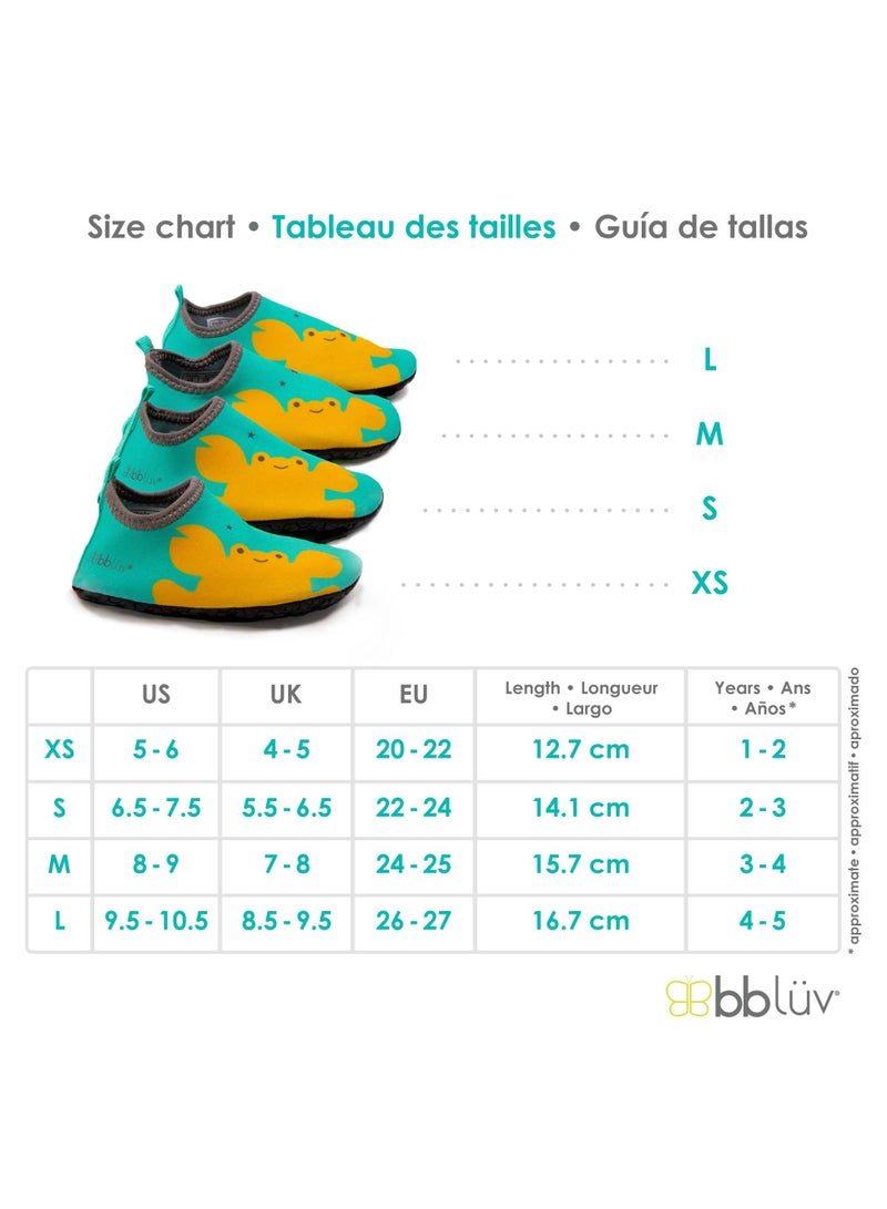 bbluv bblüv Shoöz Protective Water Shoes for 4-5 Years Kids – Quick Dry, Non-Slip, Flexible, Floating Aqua Shoes for Beach & Pool – Machine Washable – Baby & Toddler Swim Shoes - Image 2