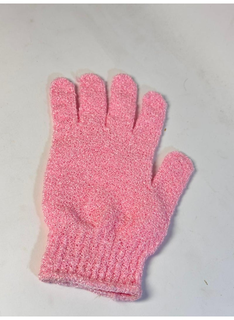 قفازات تقشير - قفازات تقشير من الخيزران للاستحمام - ليفة استحمام - مقشر للجسم للحمام - يزيل الشعر النامي تحت الجلد والجلد الميت قد يختلف اللون قطعة واحدة - Image 3