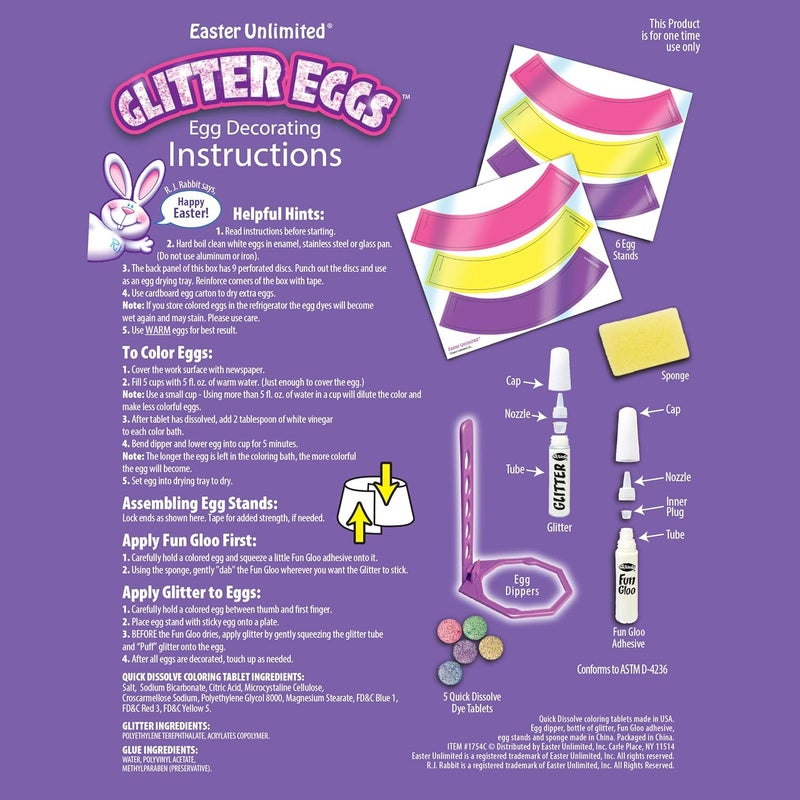 Fun World Glitter Egg Decorating Kit - Image 3