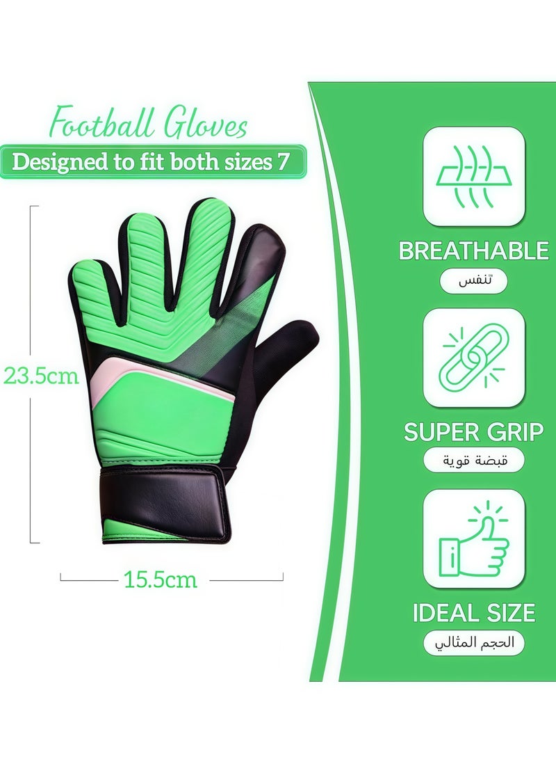 Generic Goalkeeper Gloves Soccer Gloves Finger Support Youth Soccer Gloves Kids Youth Soccer Goalkeeper Gloves - Suitable for Soccer, Goalkeeper, Goalkeeper Training Gloves Equipment - Image 2