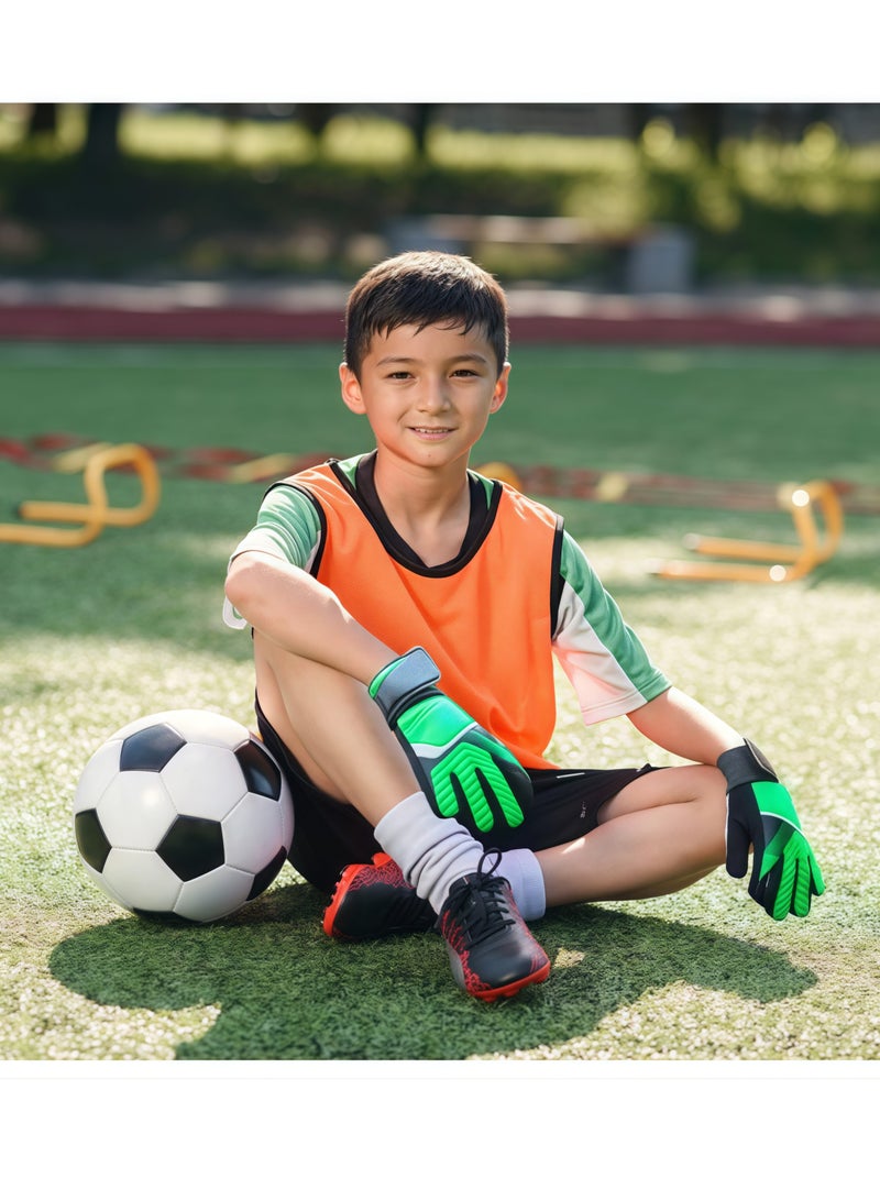 Generic Goalkeeper Gloves Soccer Gloves Finger Support Youth Soccer Gloves Kids Youth Soccer Goalkeeper Gloves - Suitable for Soccer, Goalkeeper, Goalkeeper Training Gloves Equipment - Image 5
