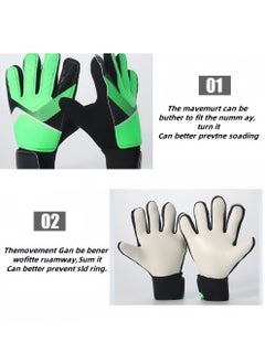 Generic Goalkeeper Gloves Soccer Gloves Finger Support Youth Soccer Gloves Kids Youth Soccer Goalkeeper Gloves - Suitable for Soccer, Goalkeeper, Goalkeeper Training Gloves Equipment  - Image 2