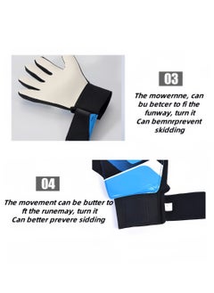 Generic Goalkeeper Gloves Soccer Gloves Finger Support Youth Soccer Gloves Kids Youth Soccer Goalkeeper Gloves - Suitable for Soccer, Goalkeeper, Goalkeeper Training Gloves Equipment  - Image 3