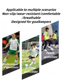 Generic Goalkeeper Gloves Soccer Gloves Finger Support Youth Soccer Gloves Kids Youth Soccer Goalkeeper Gloves - Suitable for Soccer, Goalkeeper, Goalkeeper Training Gloves Equipment  - Image 5