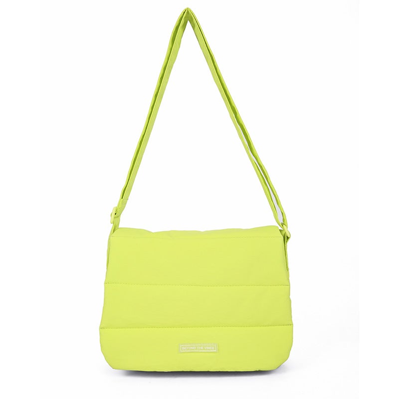 Summer Dragon Fruit Nylon Sling Bag 2024 Fashion Shoulder Purse fluorescent yellow