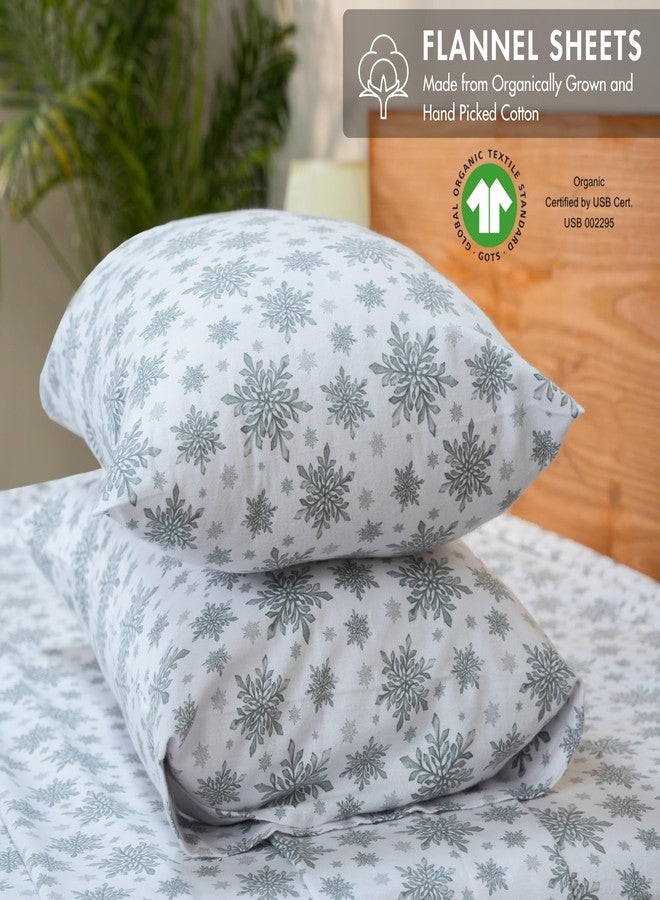 ريوفانتي طقم ملاءات من الفلانيل العضوي 100% من RUVANTI - مقاس كامل - لون كريستال نوار - 4 قطع - Image 3