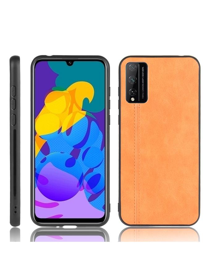 زبون جراب لهاتف Huawei Honor Play 4T Pro مقاوم للصدمات بنمط جلد البقر المخيط من مادة PC + PU + TPU - Image 1