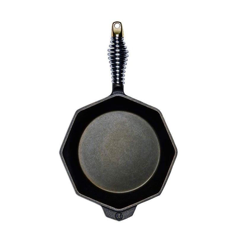 FINEX 8 Cast Iron Skillet Modern Heirloom Handcrafted in the USA Preseasoned with Organic Flaxseed Oil