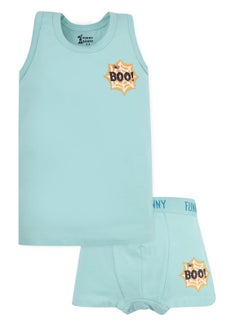 Funny Bunny Pack of 3 Cotton Tank Top Undershirts and Boxer Set for Boys  - Image 5