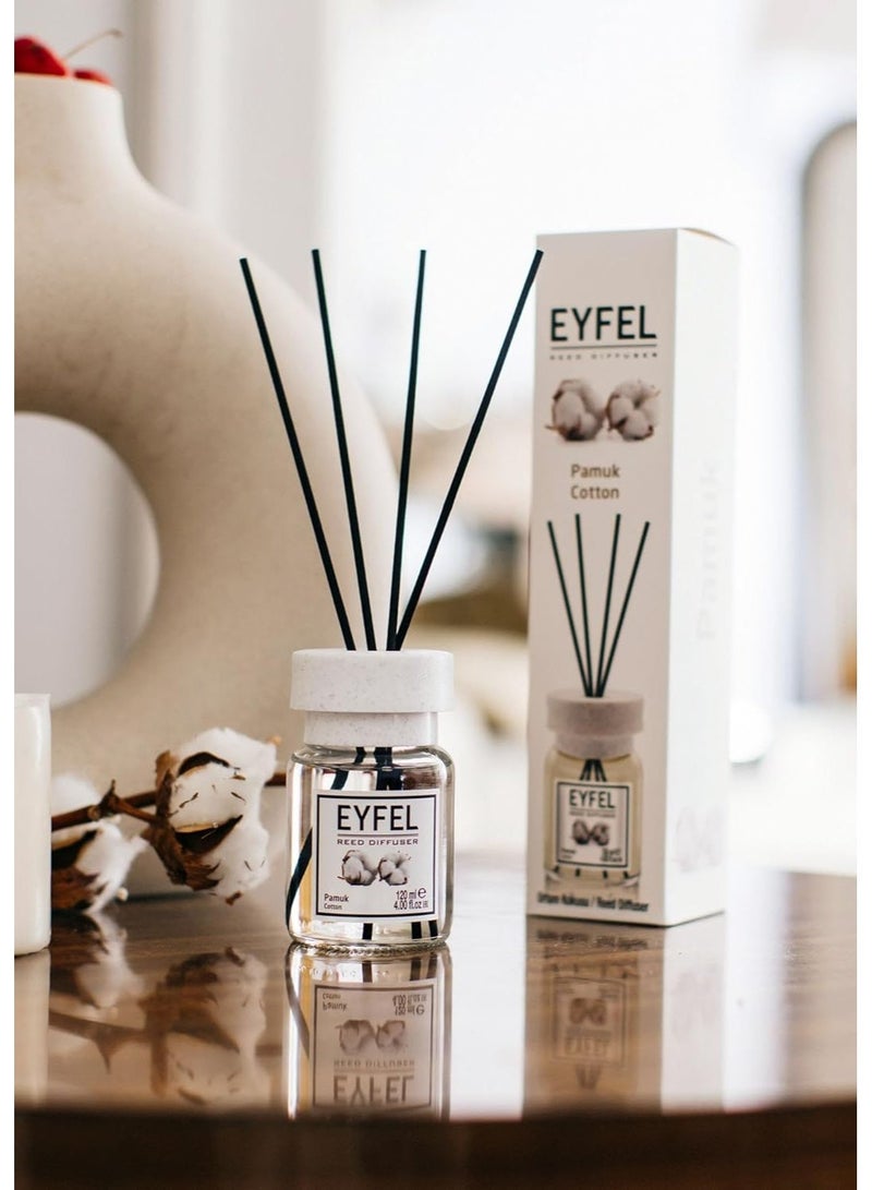 آيفيل معطر جو قطني، 120 مل | عطر منزلي فاخر | رائحة زكية للمنزل والمكتب - Image 2