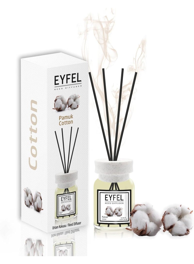 آيفيل معطر جو قطني، 120 مل | عطر منزلي فاخر | رائحة زكية للمنزل والمكتب - Image 1