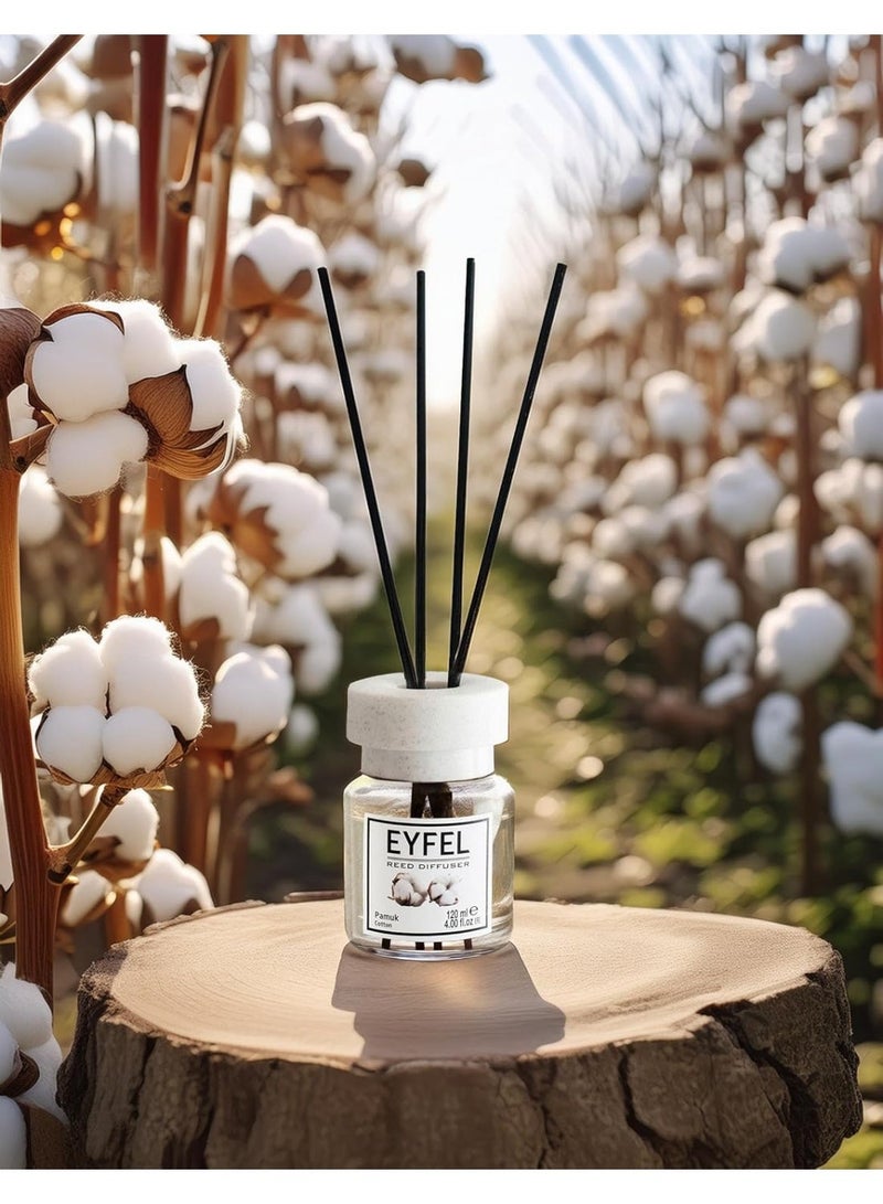 آيفيل معطر جو قطني، 120 مل | عطر منزلي فاخر | رائحة زكية للمنزل والمكتب - Image 5