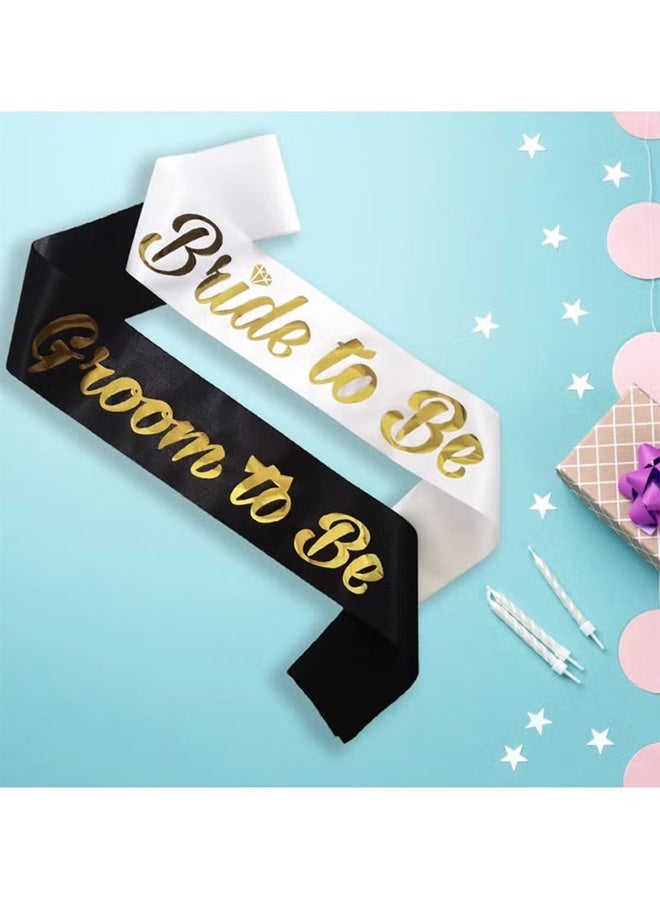 واي جيه زينة حفل العزاب، مستلزمات حفل العروس، حزام للعروس المستقبلية، طقم شريط الحفل للعروس المستقبلية، شريط للعروس المستقبلية وشريط للعريس المستقبلي، ملحقات حفل العازب، هدايا للخطوبة، الزفاف، وحفل الاستحمام للعروس - Image 4