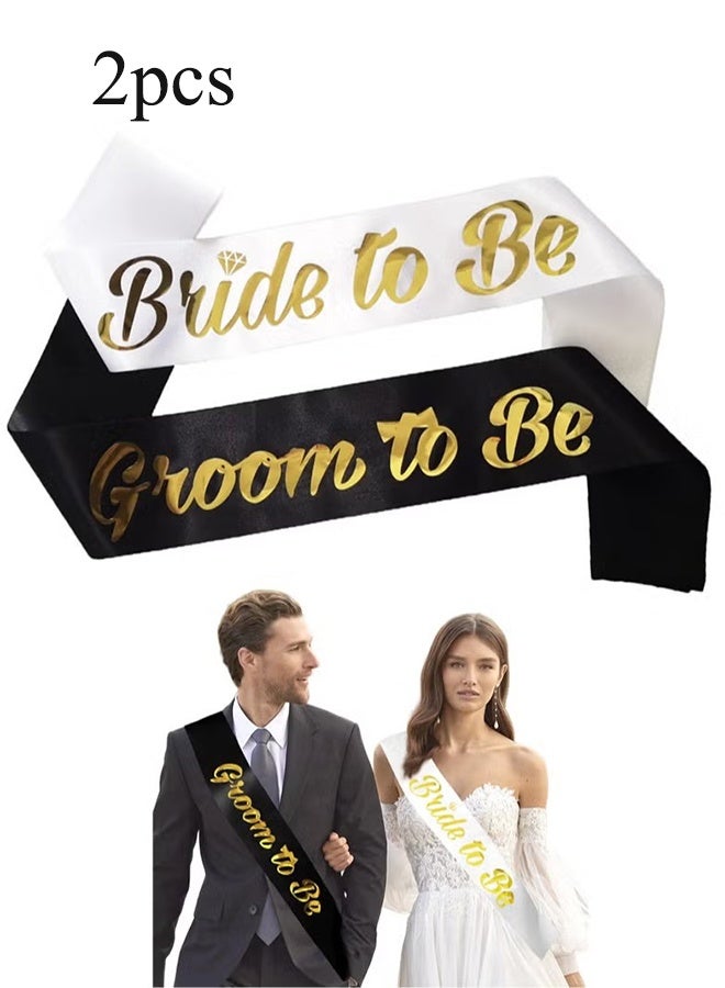 واي جيه زينة حفل العزاب، مستلزمات حفل العروس، حزام للعروس المستقبلية، طقم شريط الحفل للعروس المستقبلية، شريط للعروس المستقبلية وشريط للعريس المستقبلي، ملحقات حفل العازب، هدايا للخطوبة، الزفاف، وحفل الاستحمام للعروس - Image 1