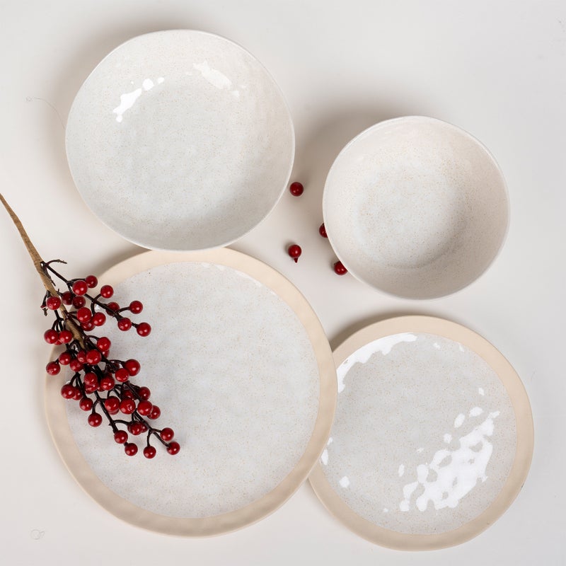 لا ميسا طقم عشاء فخار من لا ميسا بألوان متعددة 16 قطعة - Image 1