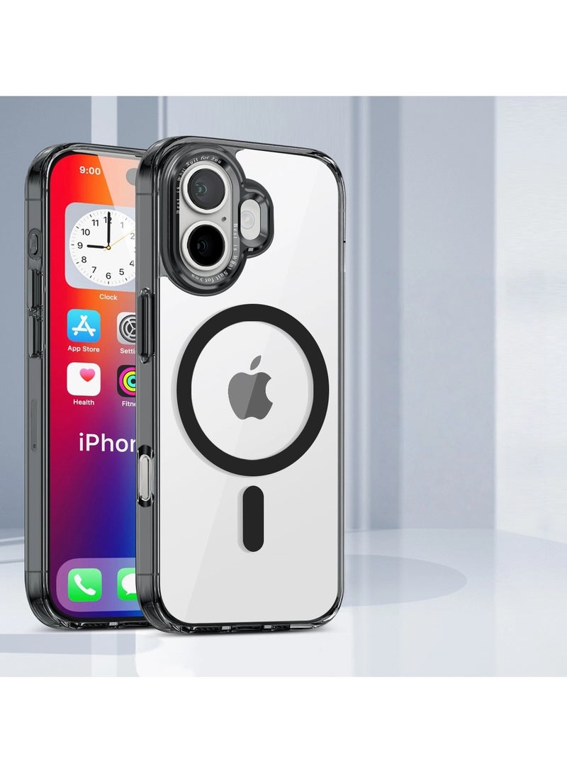 general Compatible iPhone 17 case， Icy-Transparent MagSafe Magnetic Charging Protective Case, Scratch-Resistant Full-Edge Cover