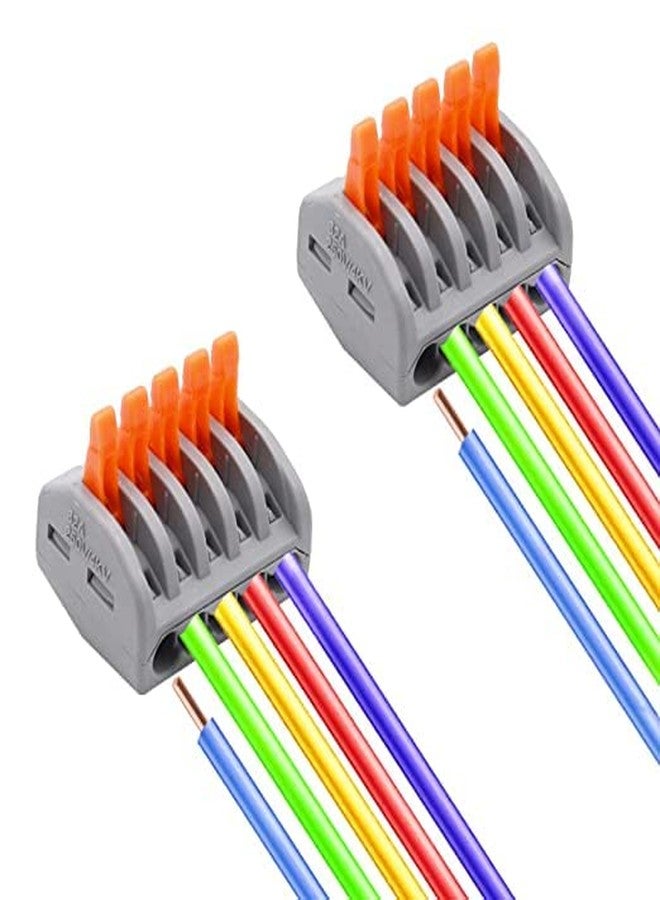 Sugalsu Lever Wire Connectors for Solid and Stranded Wires, Compact Fire Retardant Quick Disconnect Wire Connectors, PCT-215 (Pack of 20) - Image 5