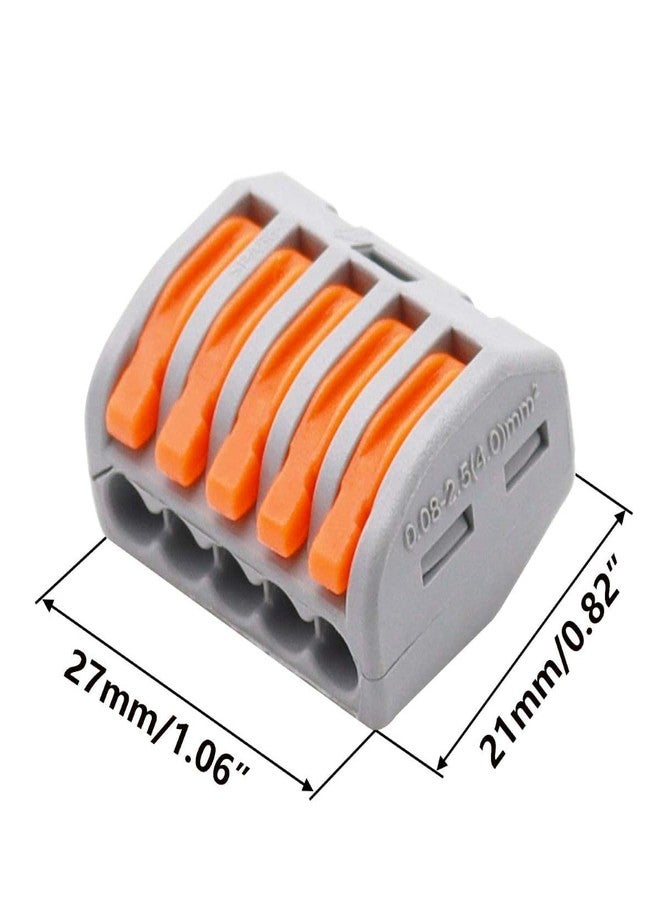 Sugalsu Lever Wire Connectors for Solid and Stranded Wires, Compact Fire Retardant Quick Disconnect Wire Connectors, PCT-215 (Pack of 20) - Image 2