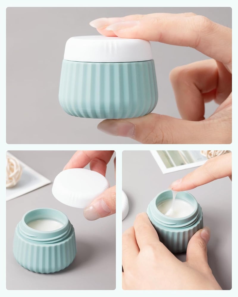 Glivary travel Bottles Kit for Toiletries Organizer BPA Free 90ml Silicone Size Containers Portable Bottle Accessories for Conditioner Shampoo Lotion(4 pack),Multicolor (combo big/small silicon) - Image 4