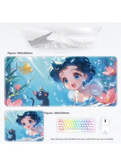 لوحة ماوس Sailor Warrior لوحة مفاتيح لعبة مكتب الطالب - اللون: 600x300x4 ملم - النمط: Sailor Moon 142