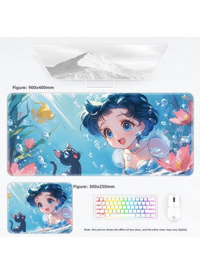 ماركة غير محددة - لوحة ماوس Sailor Warrior لوحة مفاتيح لعبة مكتب الطالب - اللون: 600x300x4 ملم - النمط: Sailor Moon 142 - Image 1