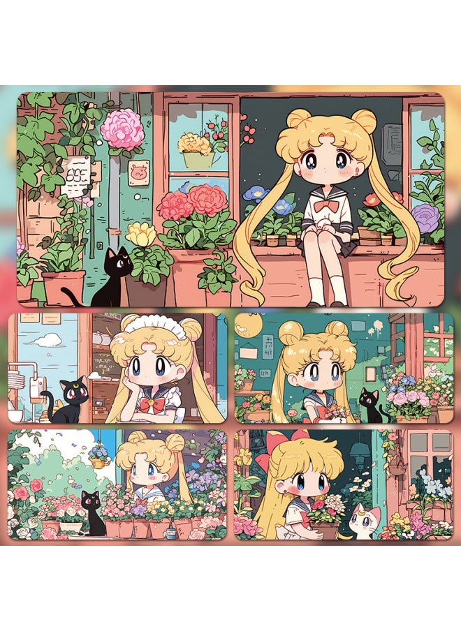 ماركة غير محددة - لوحة ماوس Sailor Warrior لوحة مفاتيح لعبة مكتب الطالب - اللون: 600x300x4 ملم - النمط: Sailor Moon 142 - Image 1