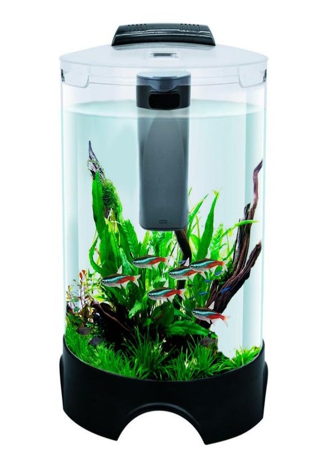 Tunai+ KW BT112 All-in-One DIY Aquarium Fish Tank Comes with Filter and Led Lights, 5.2 Ltrs Capacity Suitable for Small Fish Like Betta, Zebra, Guppy, Tetras & Others - Image 1