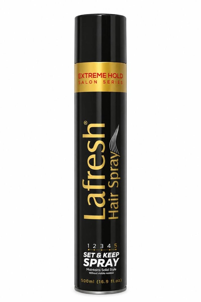 LA FRESH Hair Spray Set & Keep Spray 500 ml - Image 1