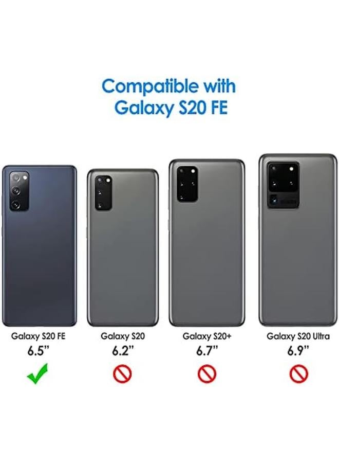 جي تيك جراب رفيع لهاتف Samsung Galaxy S20 Fe 5G مقاس 6.5 بوصة مع غطاء هاتف رفيع ممتص للصدمات وتصميم من ألياف الكربون باللون الأزرق - Image 2