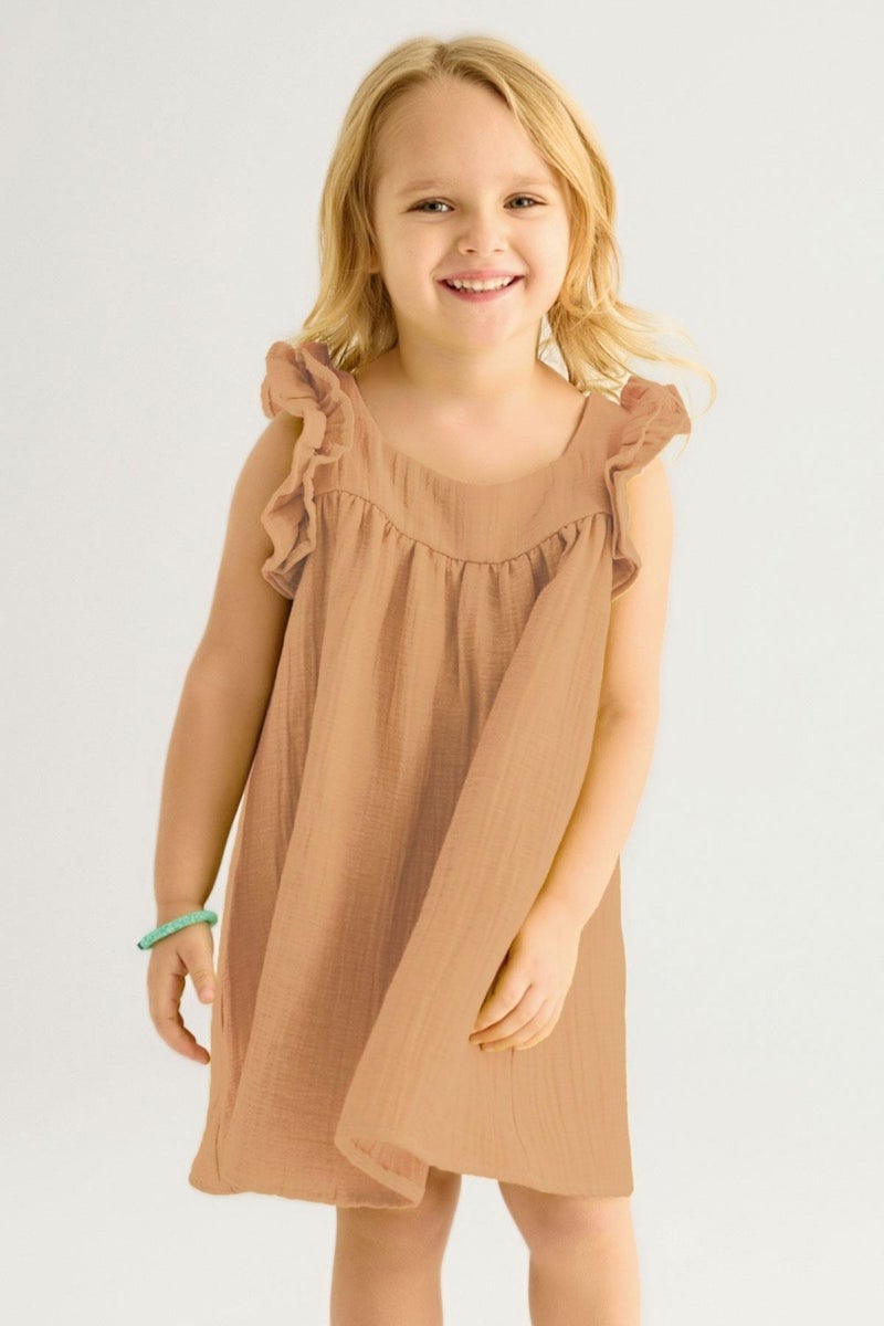Zepkids Ruffled Shoulder Dress  - Image 1