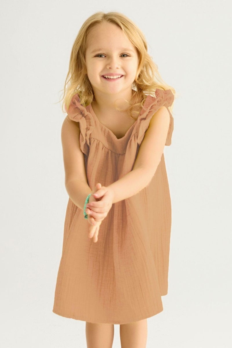 Zepkids Ruffled Shoulder Dress  - Image 3