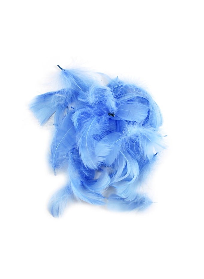 PARTY FUN - Feather Confetti - 5g Serene Blue Color Elevate Your Celebrations with Tranquil Elegance - Image 1