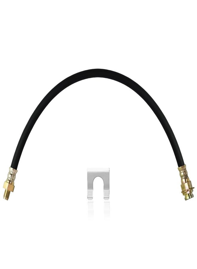MuRealy Premium 18-Inch Rubber Brake Hose - Flexible Brake Line, 3/8"-24 External Thread to 3/8"-24 Internal Thread, High Strength and Easy to Install Hydraulic Hose - Image 1