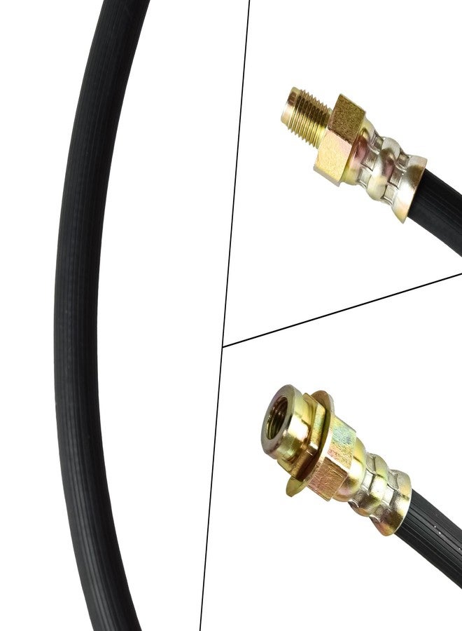 MuRealy Premium 18-Inch Rubber Brake Hose - Flexible Brake Line, 3/8"-24 External Thread to 3/8"-24 Internal Thread, High Strength and Easy to Install Hydraulic Hose - Image 2