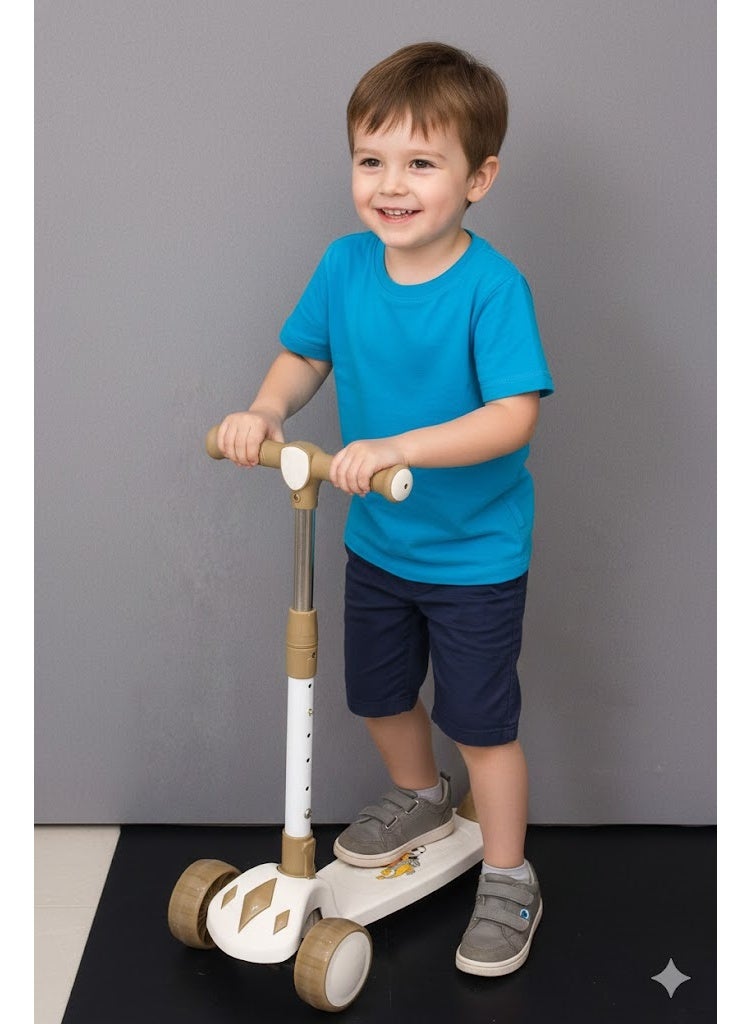 Kids Scooter Unique Design with Multiple Heights, Flashing Lights, And Music. Provides a Fun and Safe Experience for Fun - Image 4