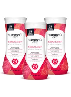 Summer's Eve Summer's Eve Blissful Escape Daily Refreshing All Over Feminine Body Wash, Removes Odor, Feminine Wash pH Balanced, 15 Fl Oz (Pack of 3) 