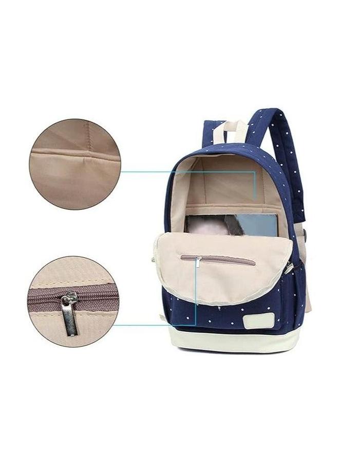 HALAMODO 3PCS School Backpack Set, Portable Casual Daypack, Large Capacity Student Shoulder Bag, Fashion Laptop Backpack, with Sling Crossbody Bag and Storage for Everyday Use - Image 5