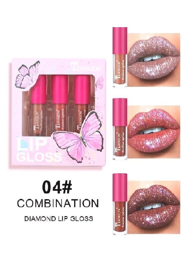 TEAYASON 3-Piece Lip Gloss