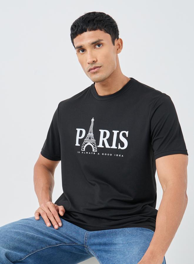 Take Two Graphic Print Round Neck Regular Fit T-Shirt - Image 1