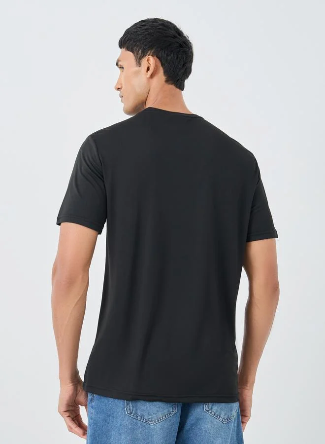 Take Two Take Two Graphic Print Round Neck Regular Fit T-Shirt