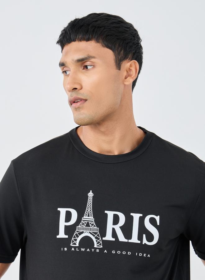 Take Two Graphic Print Round Neck Regular Fit T-Shirt - Image 3