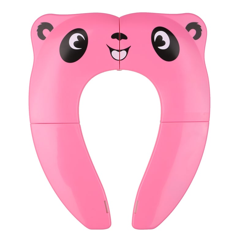Potty Training Seat Folding Portable Toilet Seat Cover Non-Slip with Splash Guard for Baby, Toddlers and Kids with Drawstring Bag - Image 5