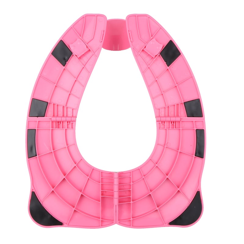 Potty Training Seat Folding Portable Toilet Seat Cover Non-Slip with Splash Guard for Baby, Toddlers and Kids with Drawstring Bag - Image 3