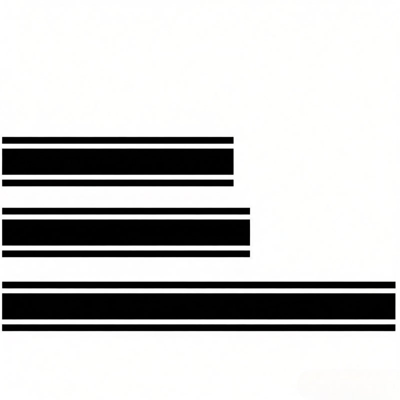Racing Stripes Sticker Car Hood Roof Trunk Vinyl Decal Sticker Universal Trunk Decals - Image 1