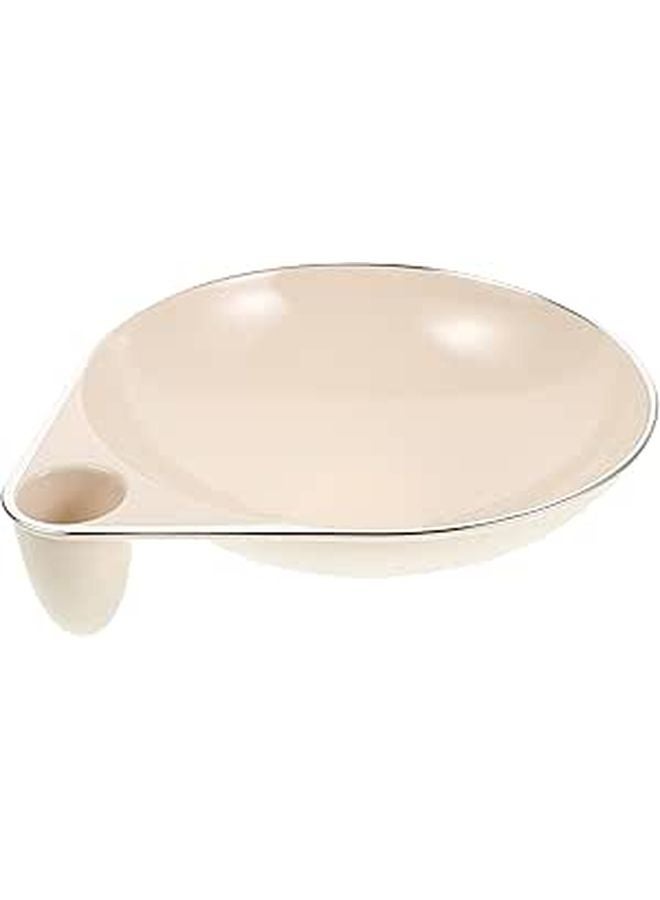 Gold Edge Marble Effect Fruit Bowl Decorative Dry Fruit Plate For Kitchen Countertop Living Room - Image 1