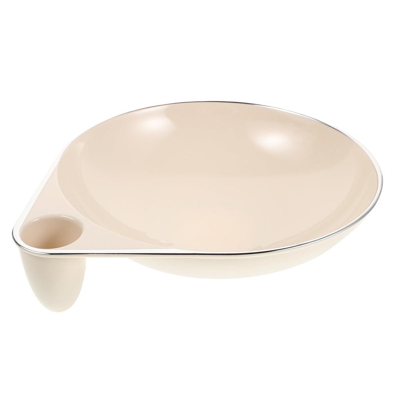 Gold Edge Marble Effect Fruit Bowl Decorative Dry Fruit Plate For Kitchen Countertop Living Room - Image 2